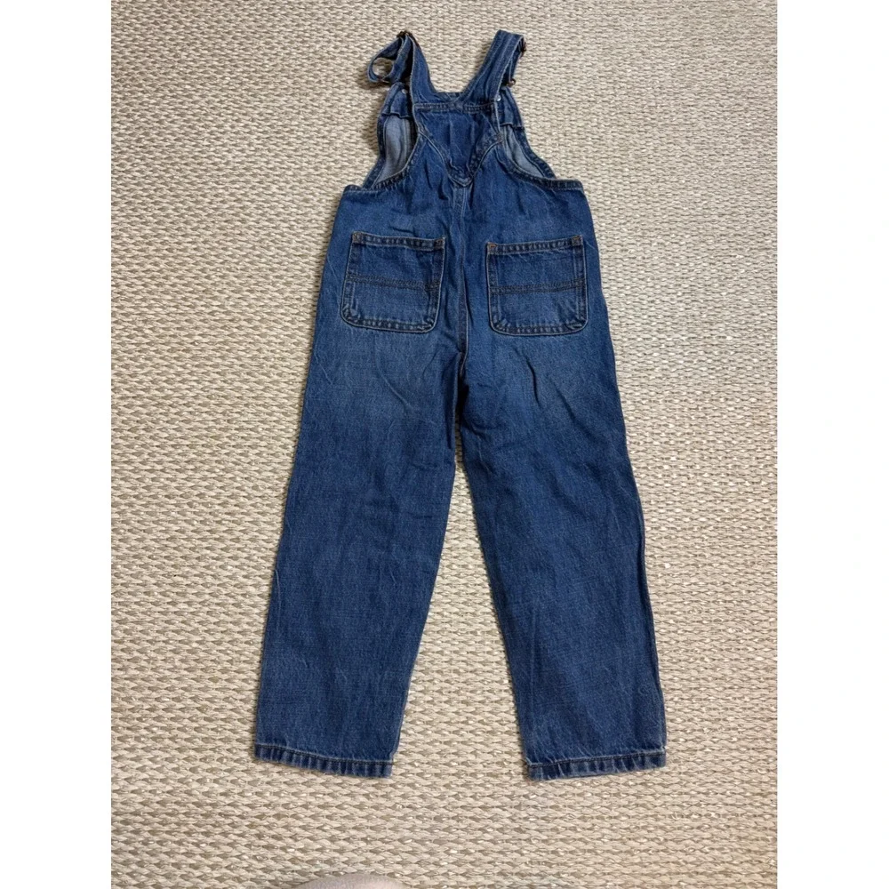 Vintage Old Navy Workwear Denim Overalls jean Y2K Blue 4T Bib Dungarees